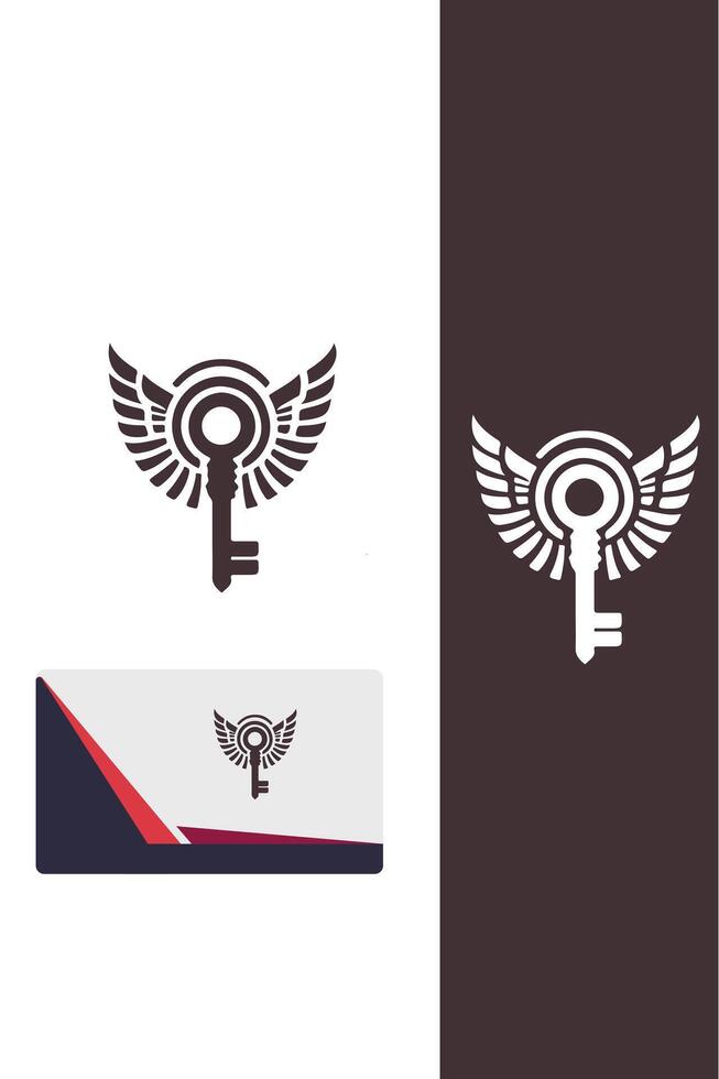 Skyward Key Wings Logo vector