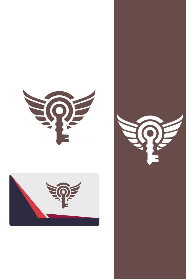 Escape Key Wings Logo vector