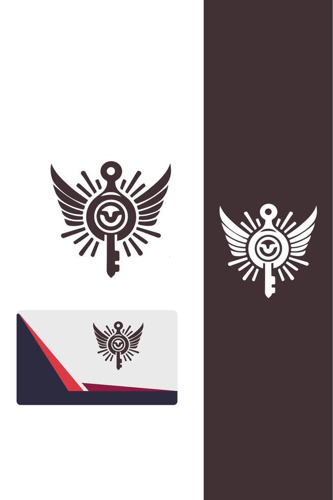 Elevate the Key Wings Logo vector