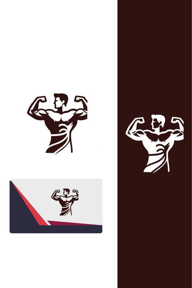 Iron Pulse Muscle Man vector