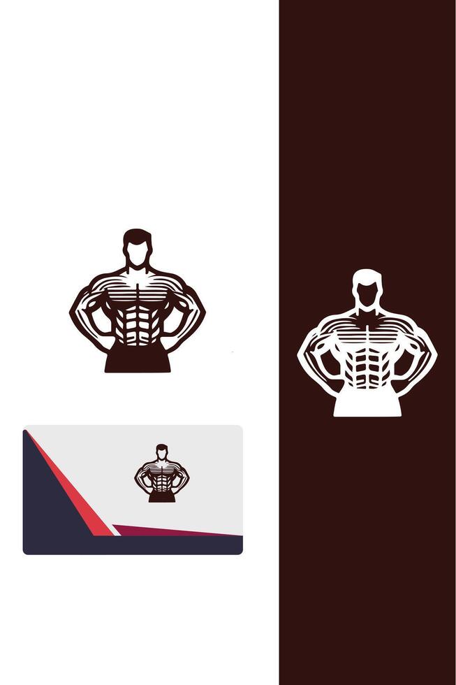 Power Lab Muscle Man vector