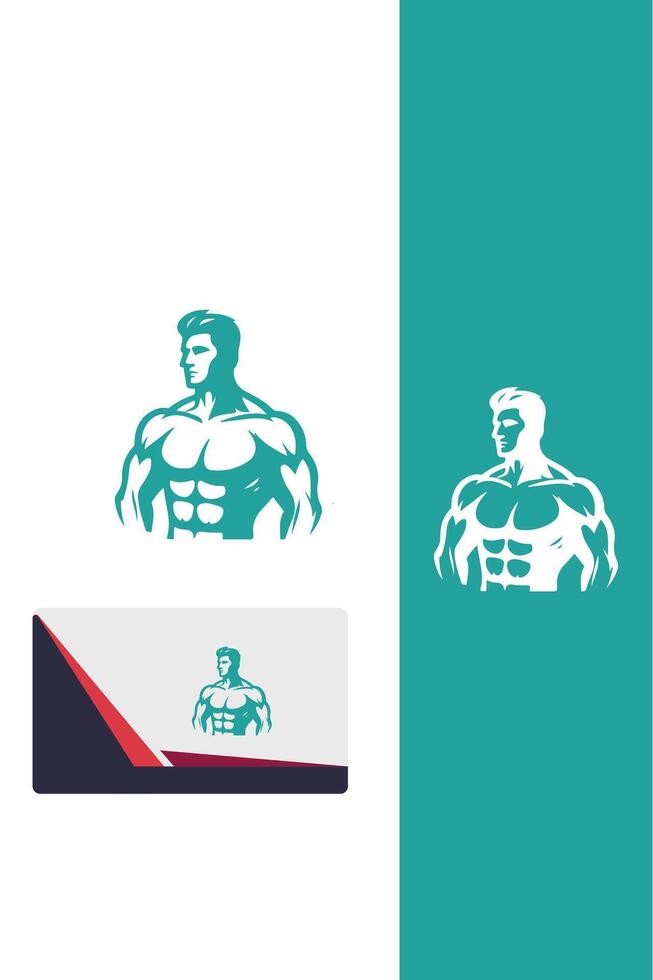 The Powerhouse Gym Muscle Man vector