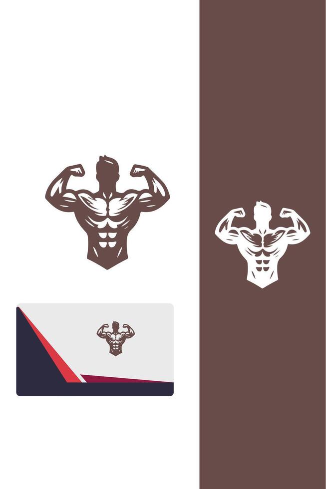 Iron Strength Hub Muscle Man vector