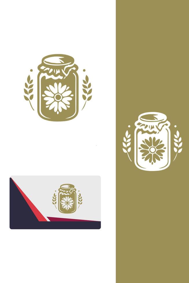 Layers of Love Jar jar pastry vector