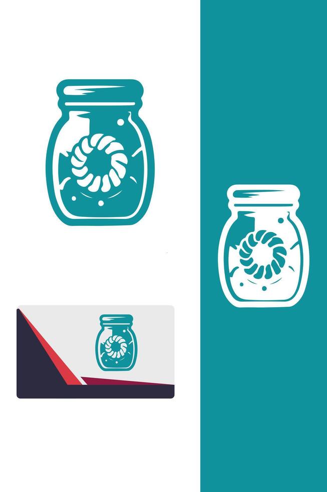 The Pastry Haven jar pastry vector