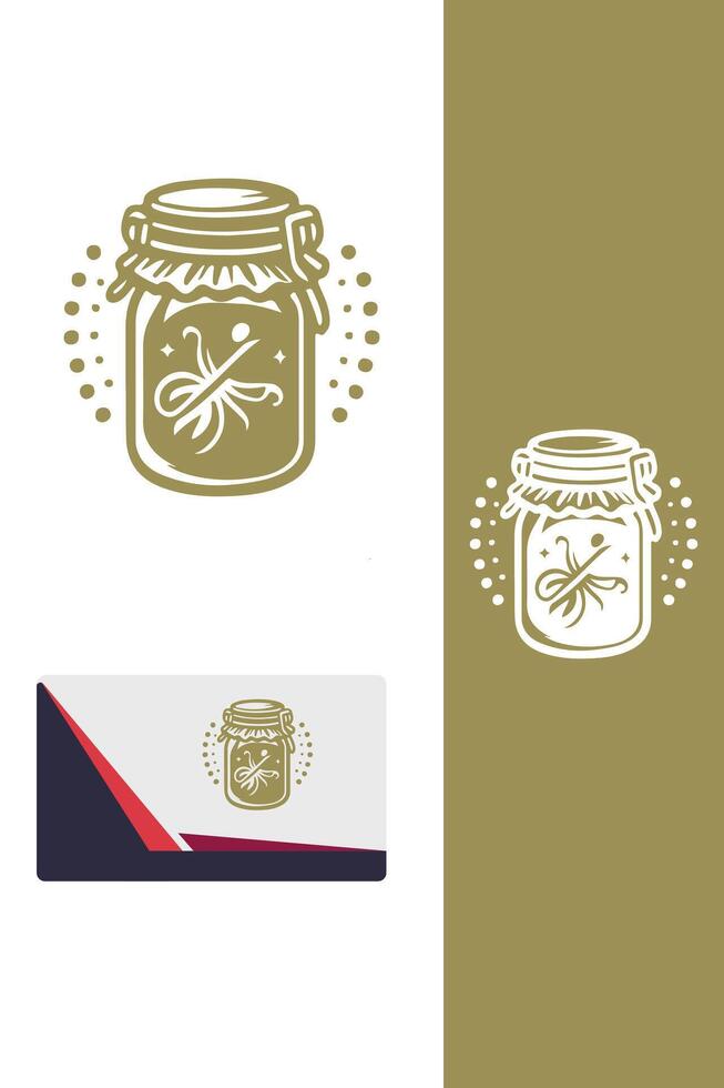 The Jammed Jar jar pastry vector