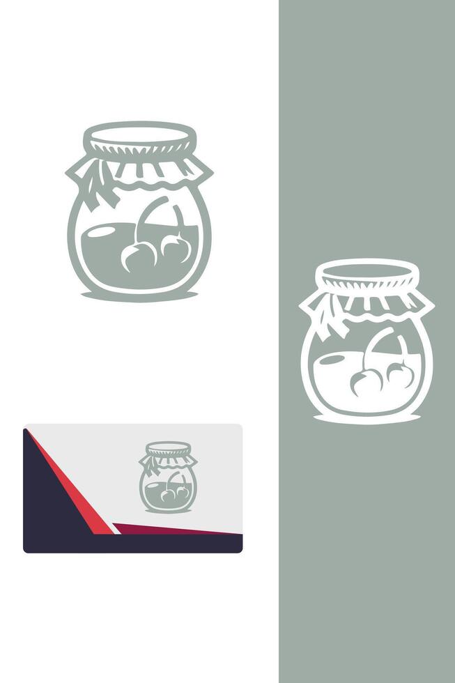 The Little Jar Bakery jar pastry vector
