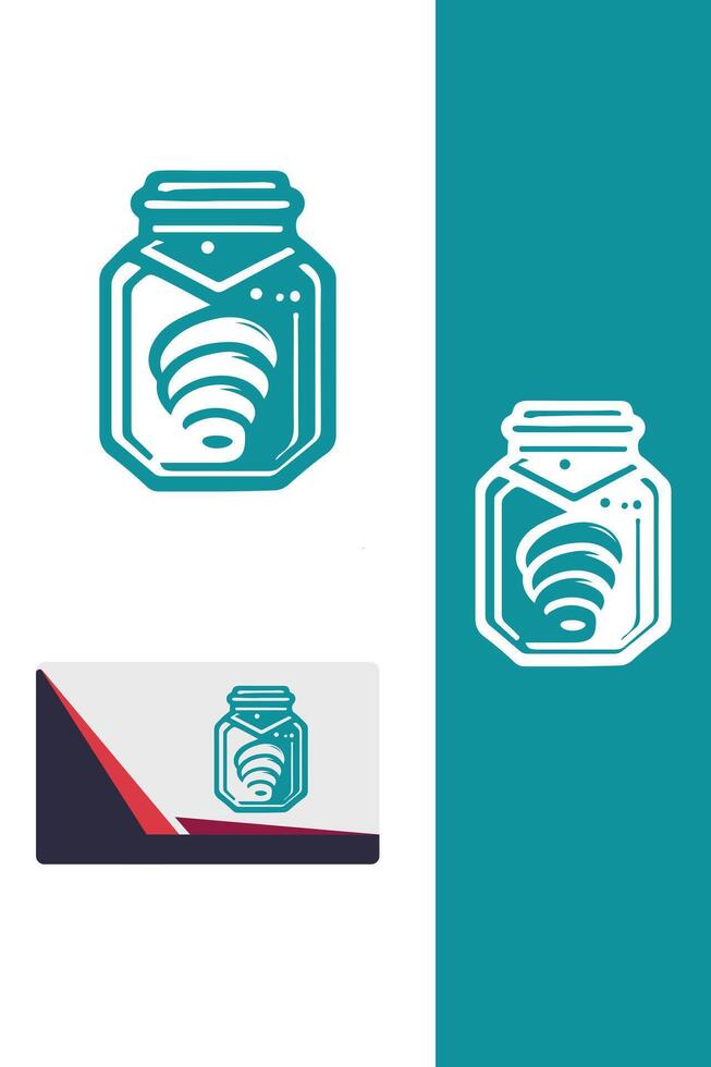 The Treat Jar Pastry jar vector