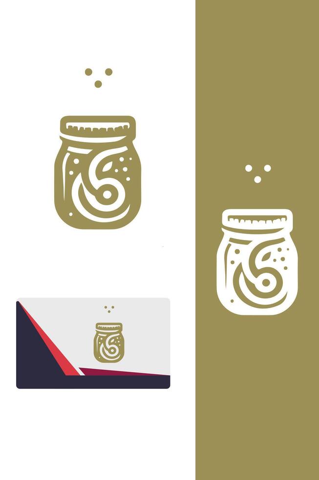 Golden Jar Pastries Pastry jar vector