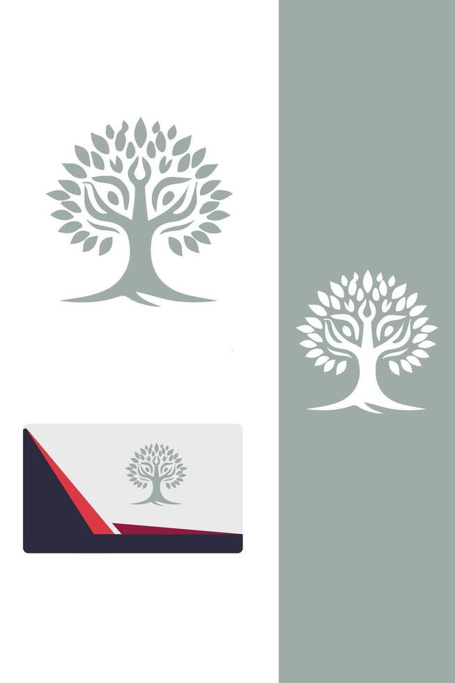 Twilight Trees Tree logo vector