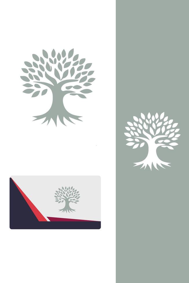 The Leafy Life Tree logo vector