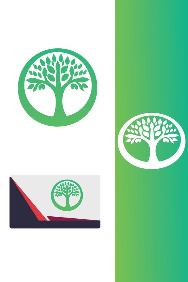 Evergreen Essence Tree logo vector