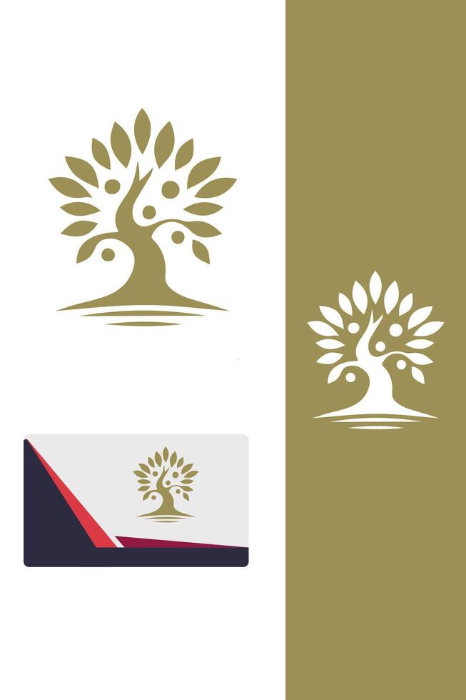 Golden Aspen tree vector