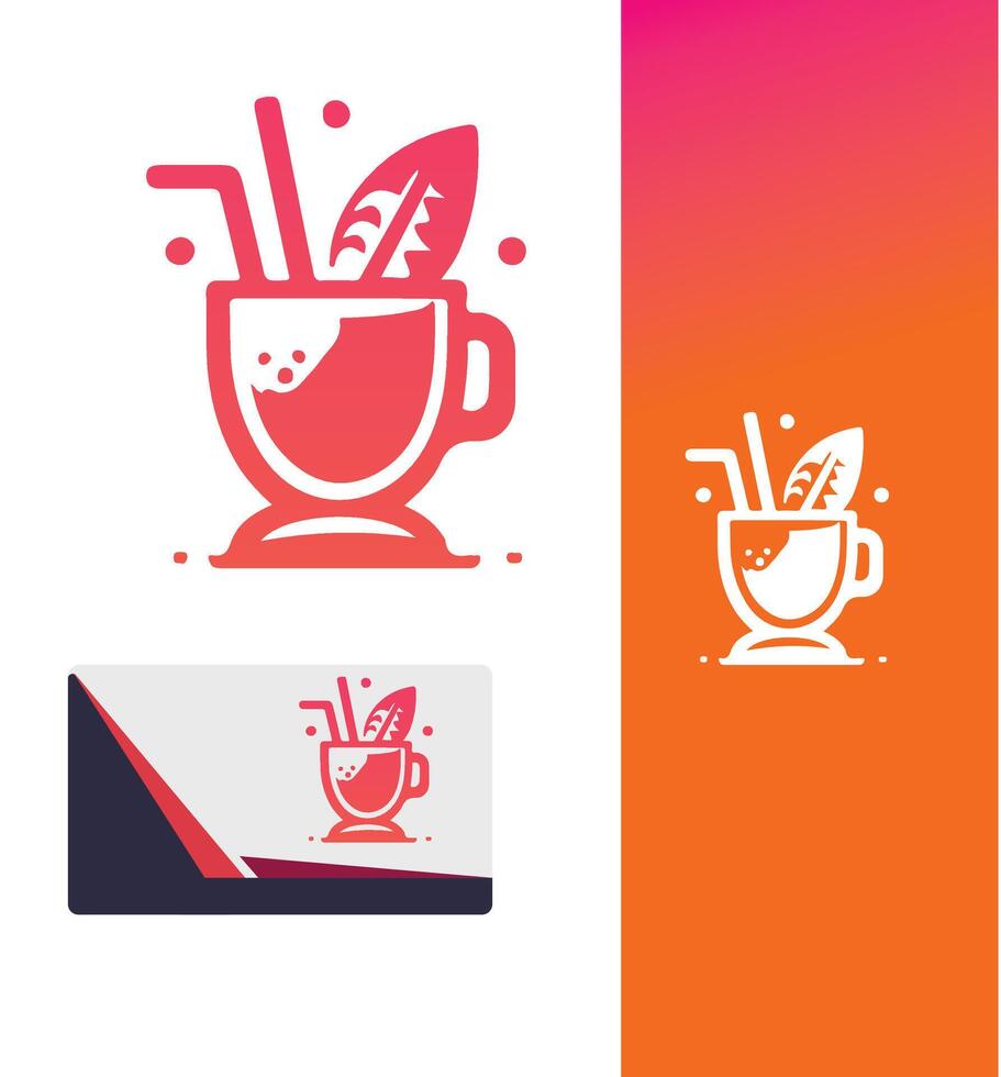 Taste the Tropics smoothie drink vector