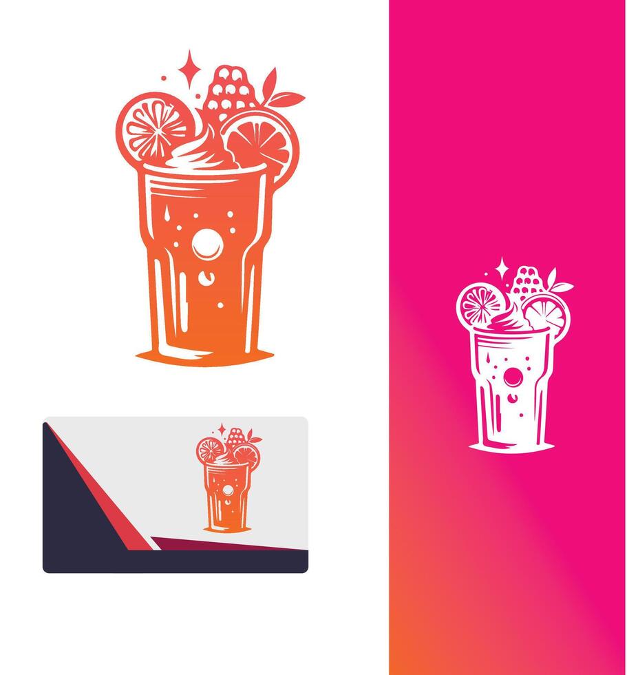Sparkle smoothie drink vector