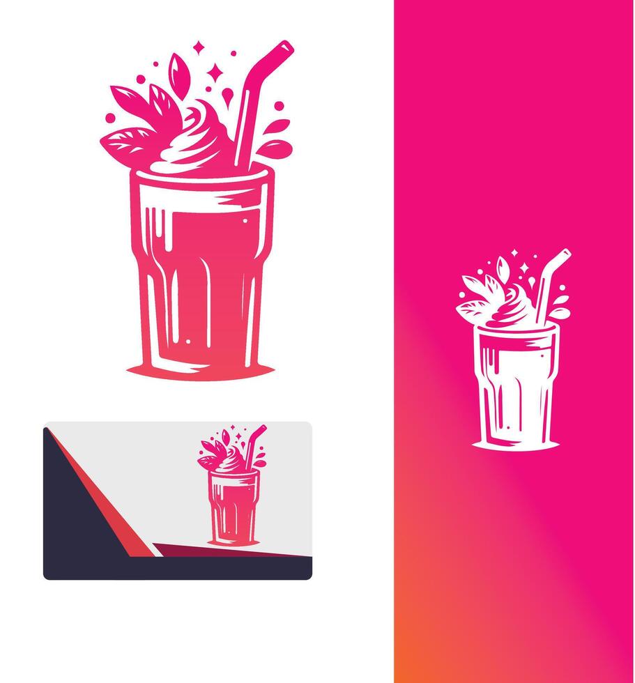Smoothie Express smoothie drink vector