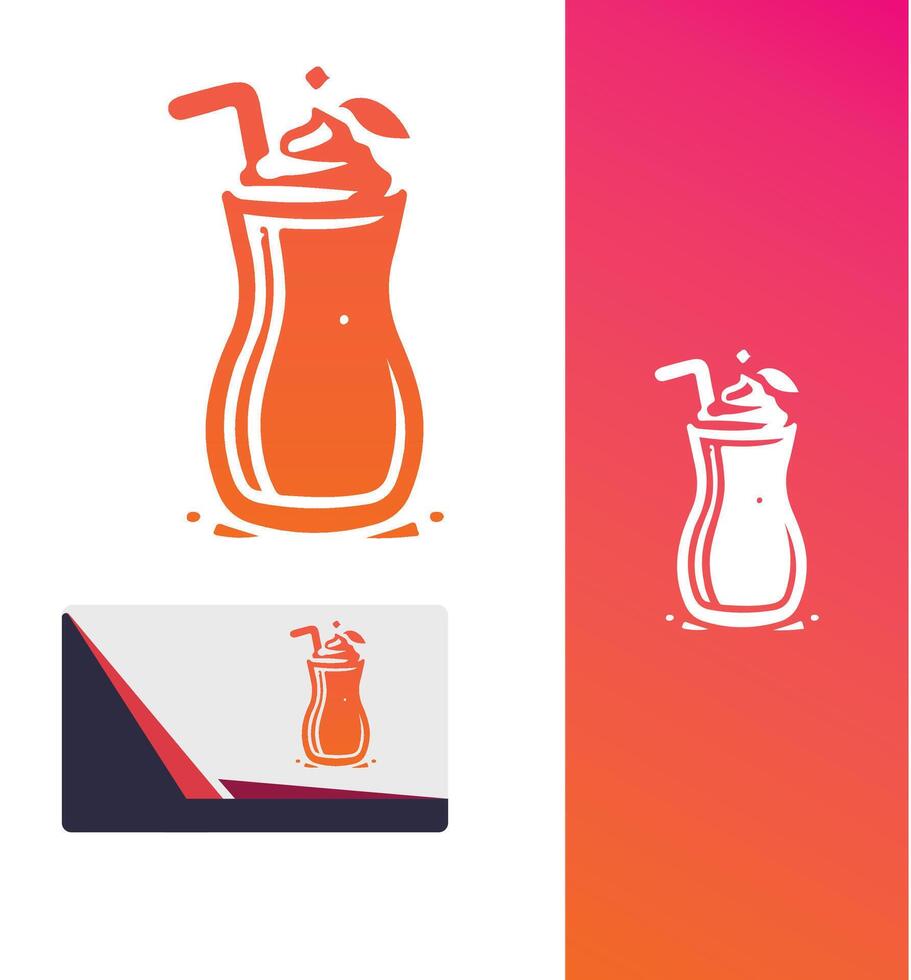 Chilled Zen smoothie drink vector