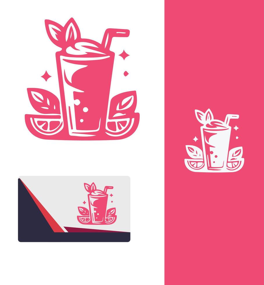 Zesty Fusion Smoothie drink vector