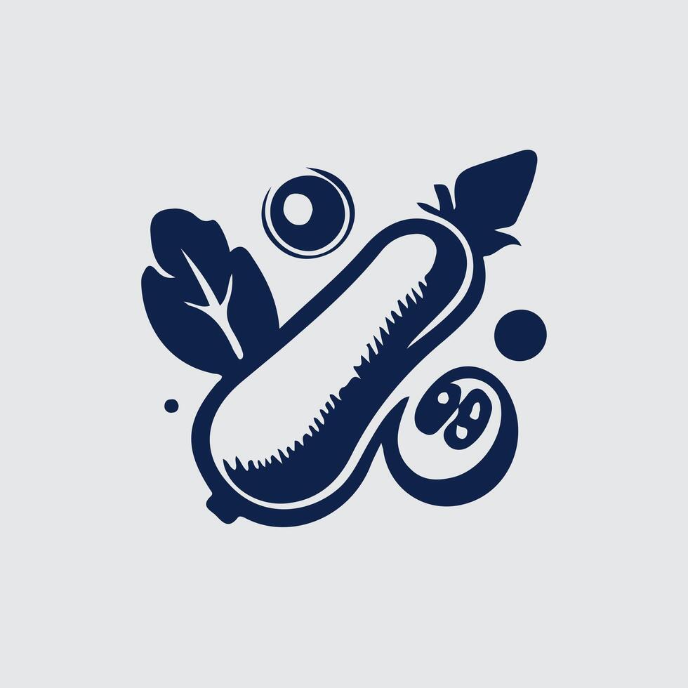 Leafy Bliss Vegetable Logo vector