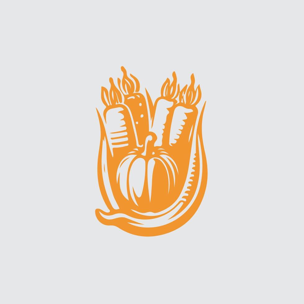 The Leaf Factory Vegetable Logo vector