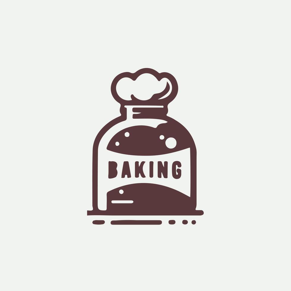 The Flaky Baker Baking logo vector