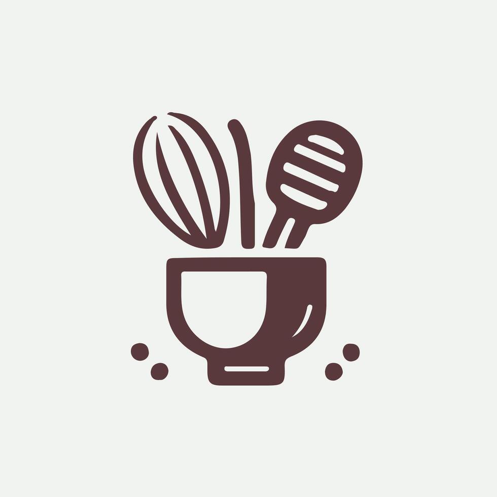 Whisk Whiskers Baking logo vector