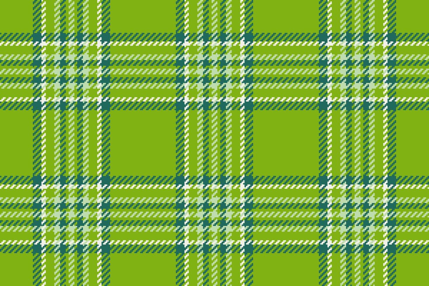 Mix textile background pattern, napkin fabric texture check. Glamour plaid tartan seamless in lime and teal colors. vector