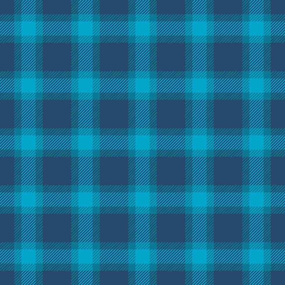 Seamless teal and navy plaid pattern. Perfect for textile design, website backgrounds, or fashion projects. This vibrant, geometric texture evokes feelings of comfort and style. vector