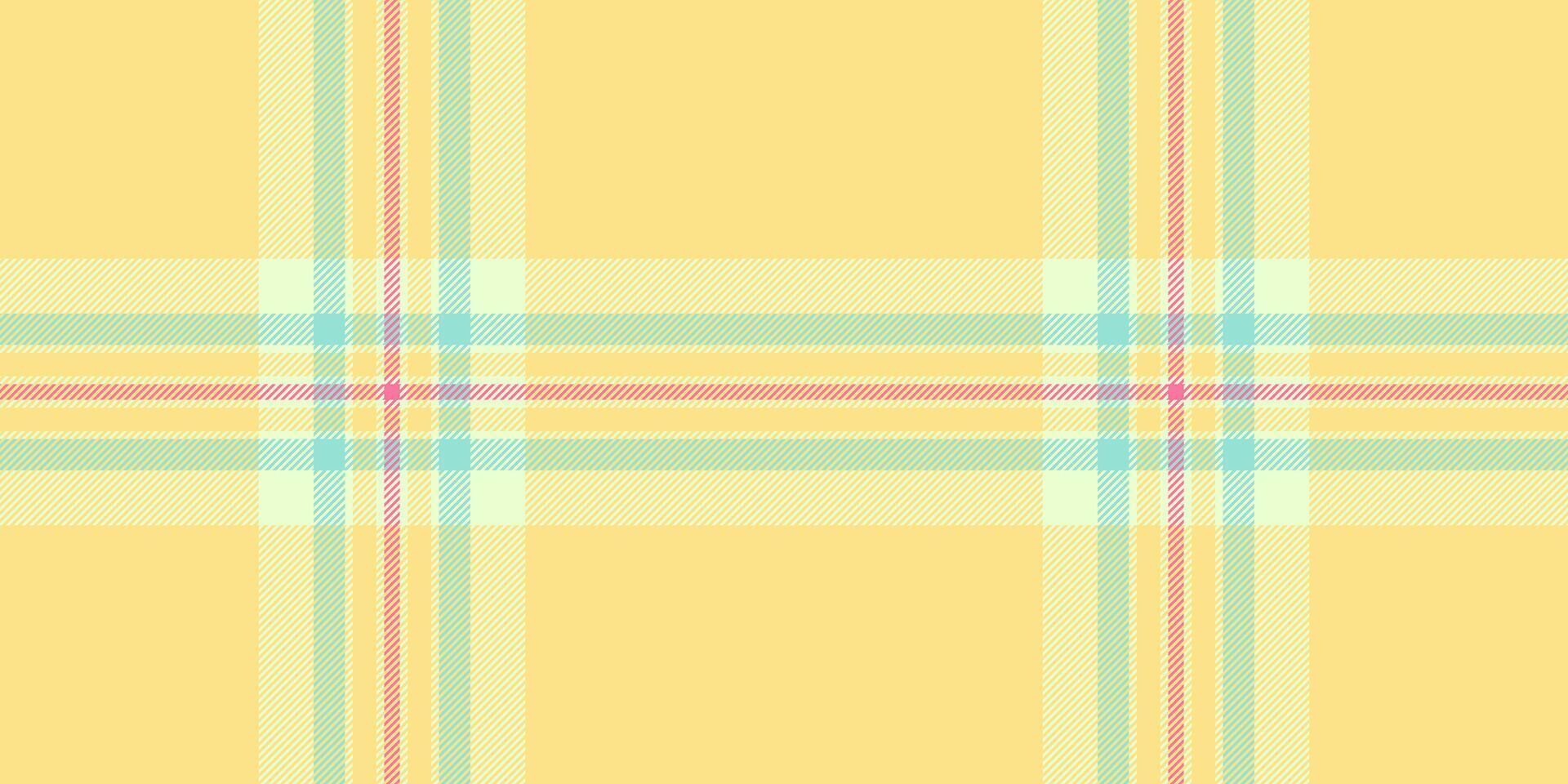 Pastel yellow plaid pattern. Soft, subtle colors create a gentle, calming aesthetic perfect for textile design, website backgrounds, or packaging. vector