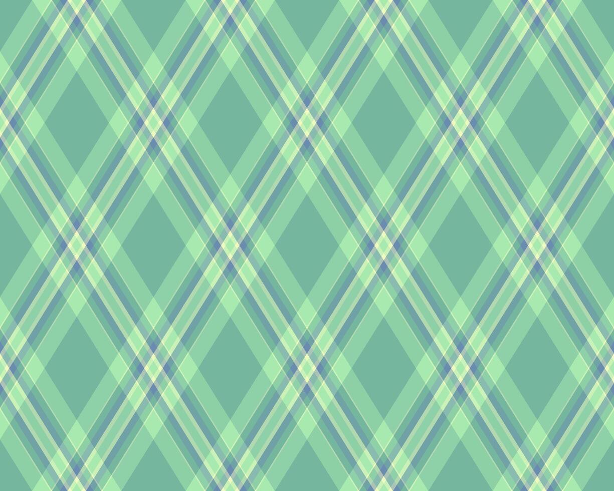 Subtle pastel green and blue diagonal plaid pattern. Perfect for textile designs, website backgrounds, or stationery. Evokes feelings of calm and serenity. vector