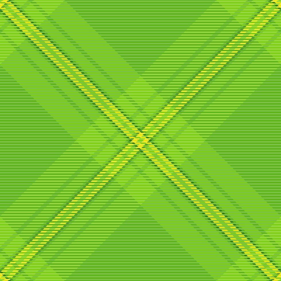 Vibrant green and yellow plaid pattern. Perfect for textile designs, website backgrounds, or any project needing a fresh, energetic feel. This seamless texture evokes nature and spring. vector