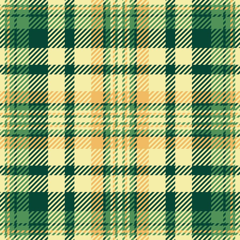 Elegant cream, green, and gold plaid pattern. Perfect for textile design, apparel, or website backgrounds. Evokes feelings of warmth, comfort, and rustic charm. vector