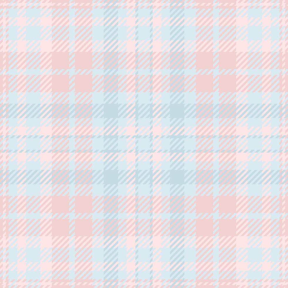 Damask texture tartan fabric, material pattern plaid textile. 1950s seamless background check in light and misty rose colors. vector