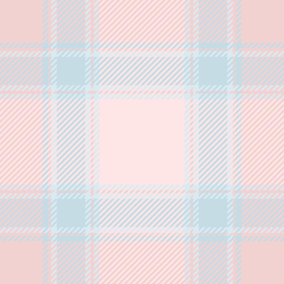 Delicate pastel pink and blue plaid pattern. Perfect for textile design, stationery, or branding projects needing a soft, feminine, and sophisticated touch. vector