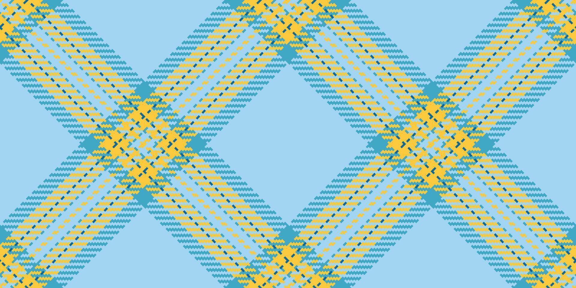 Vibrant pastel plaid pattern in yellow and blue. Perfect for textile design, backgrounds, or website design. This cheerful, intersecting lines create a modern yet classic feel. vector