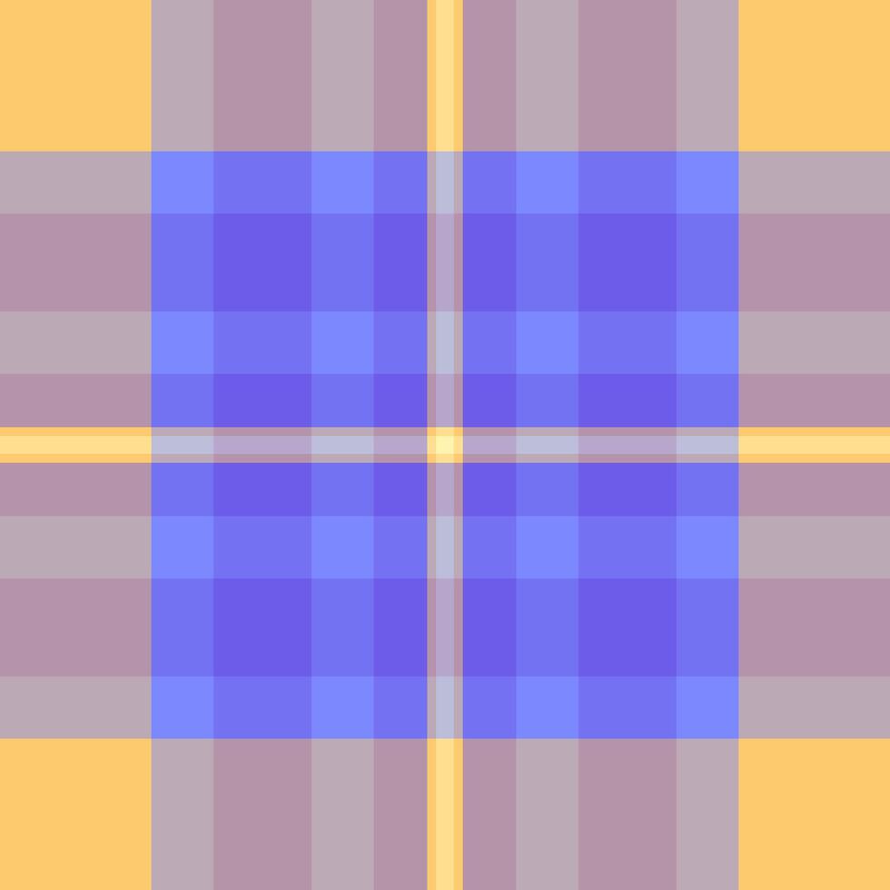 Refresh fabric texture seamless, handkerchief tartan plaid. Figure check textile background pattern in pastel and indigo colors. vector