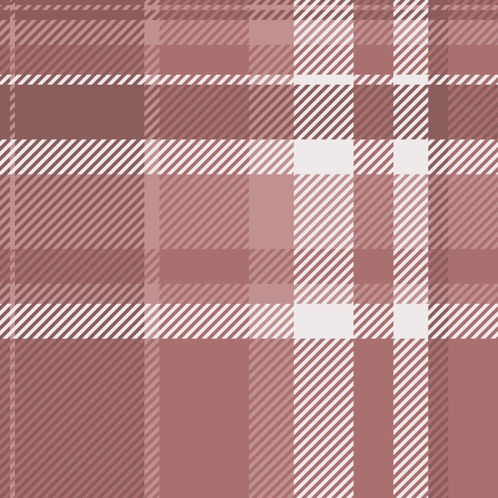 Upscale background fabric plaid, mockup tartan check textile. Marketing pattern texture seamless in red and rosy brown colors. vector