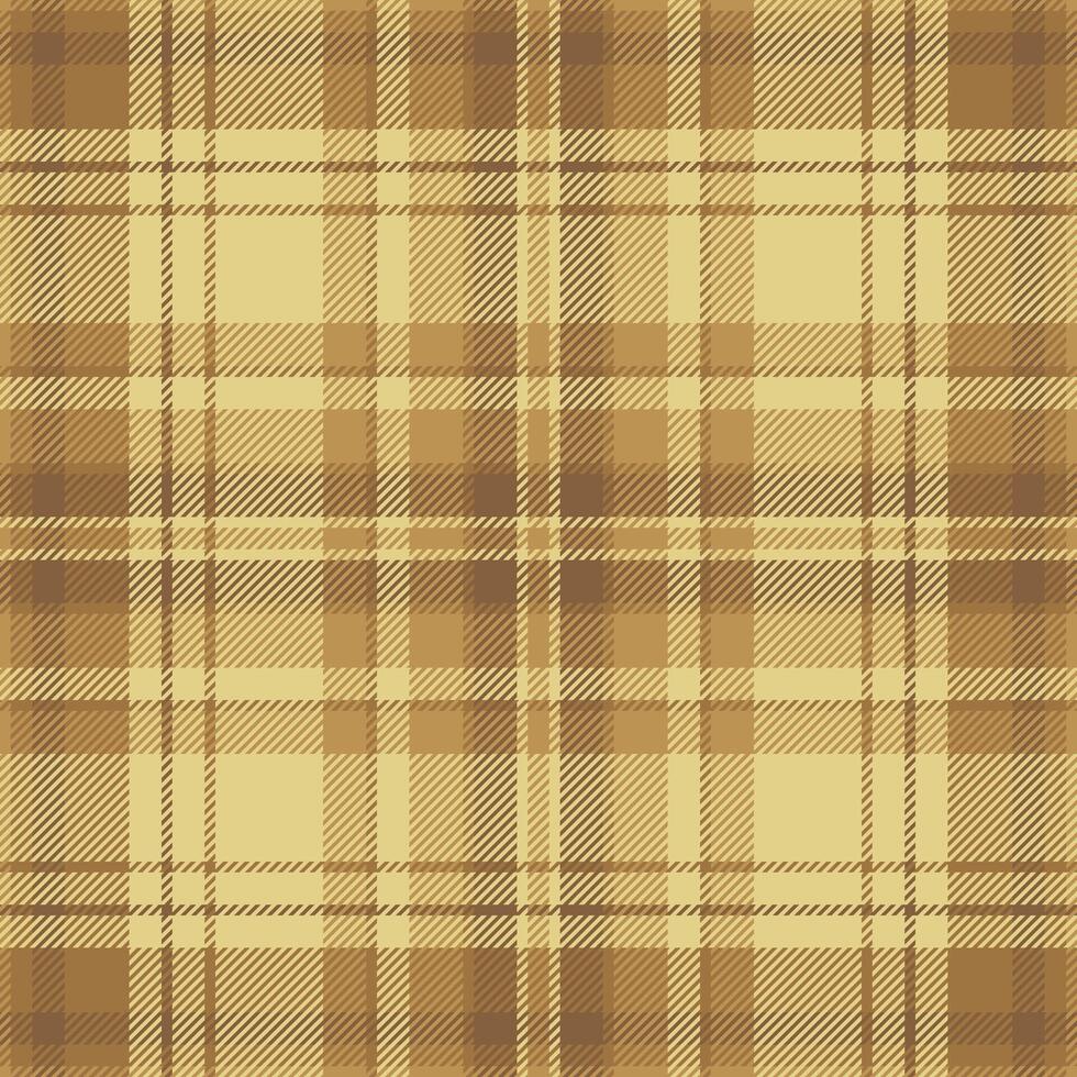 Elegant beige and brown plaid pattern. Perfect for autumnal designs, textiles, or website backgrounds. vector