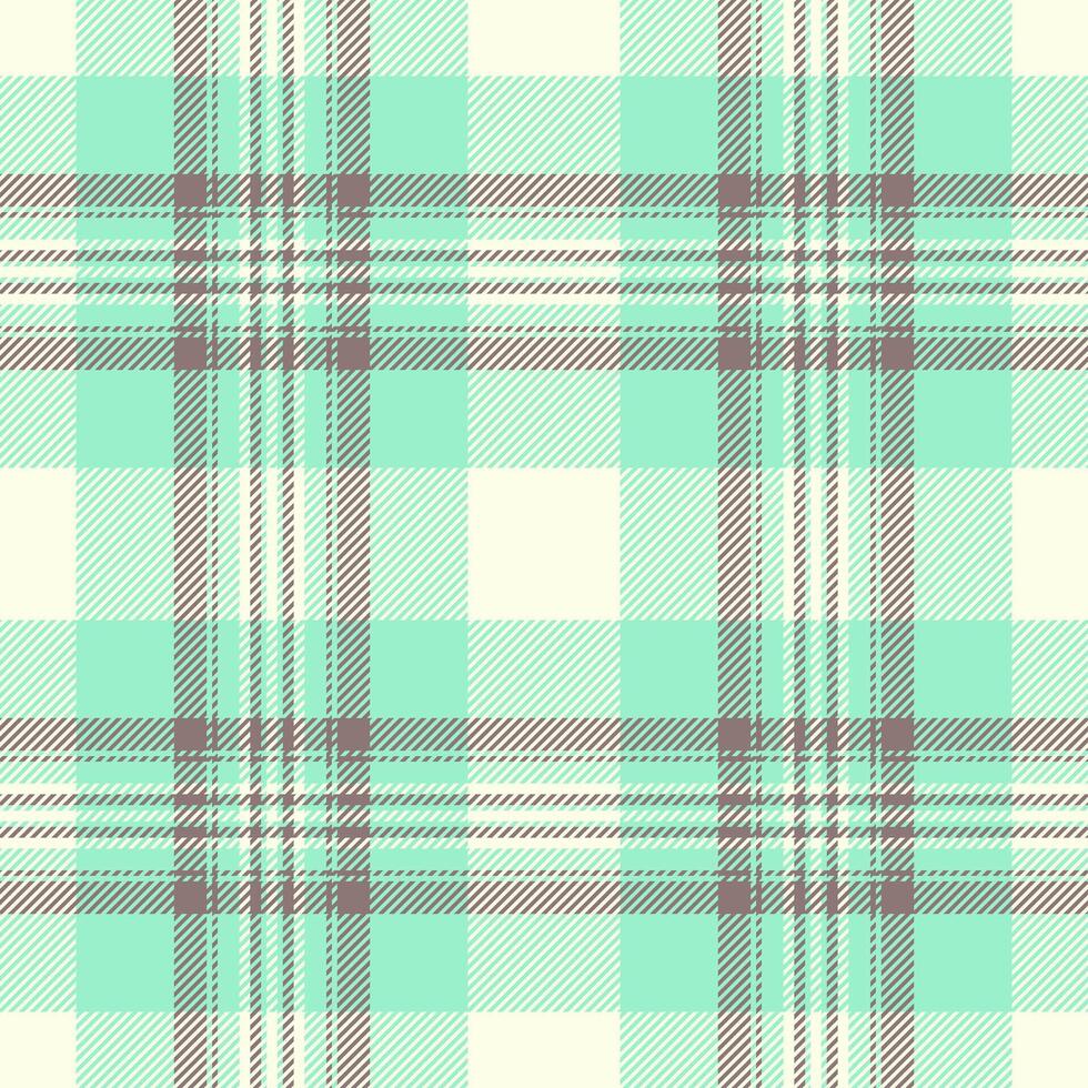 Material tartan background, many seamless check textile. Simplicity plaid pattern fabric texture in mint and light colors. vector