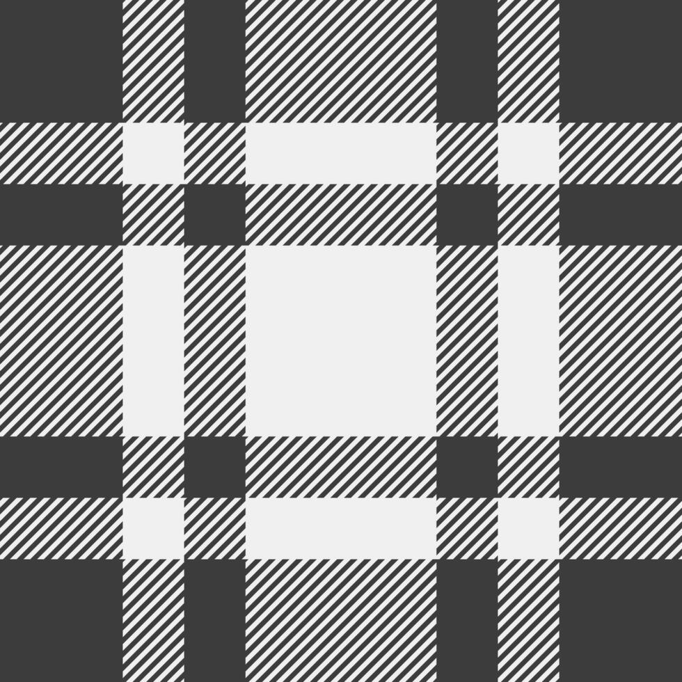 Vogue tartan textile, rustic texture pattern fabric. African background check seamless plaid in grey and white colors. vector