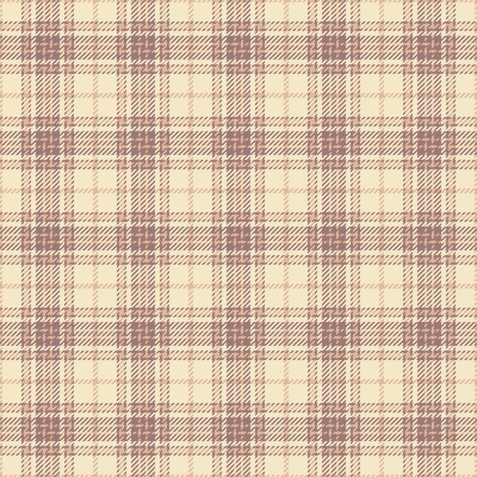 Elegant beige and brown plaid pattern. Perfect for textile design, fashion, home decor, or website backgrounds. Subtle texture evokes warmth and comfort. vector