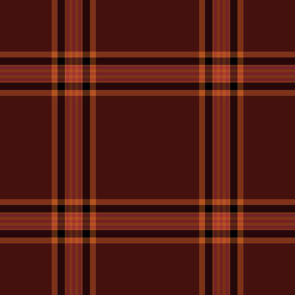 Elegant autumnal plaid pattern in rich burgundy and orange tones. Perfect for fallthemed designs, textiles, or website backgrounds. This seamless texture evokes warmth, comfort, and rustic charm. vector
