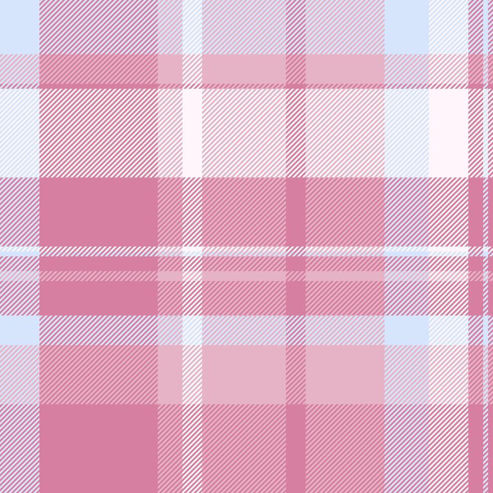 Delicate pastel pink and blue plaid pattern. Perfect for textile designs, website backgrounds, or feminine branding. Soft, subtle texture evokes feelings of calm and gentleness. vector