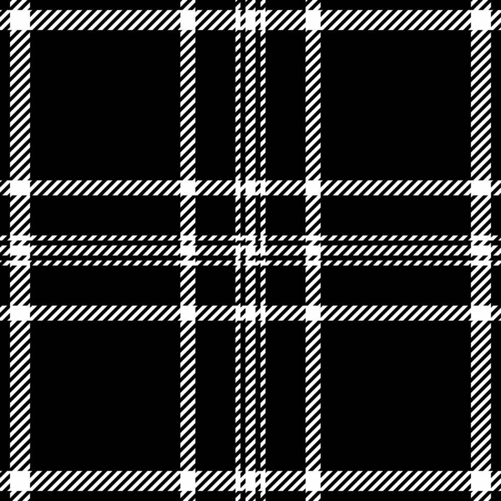 Stylish black and white plaid pattern. Perfect for textile design, fashion, website backgrounds, or any project needing a bold, graphic texture. vector