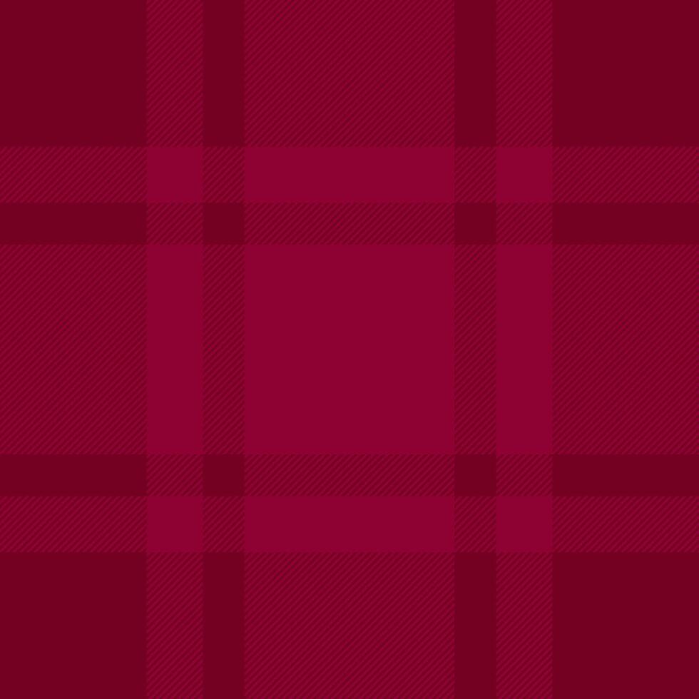 Elegant crimson plaid pattern. Subtle texture and rich color create a sophisticated background ideal for branding, fashion, or textile design. Evokes feelings of warmth, tradition, and luxury. vector