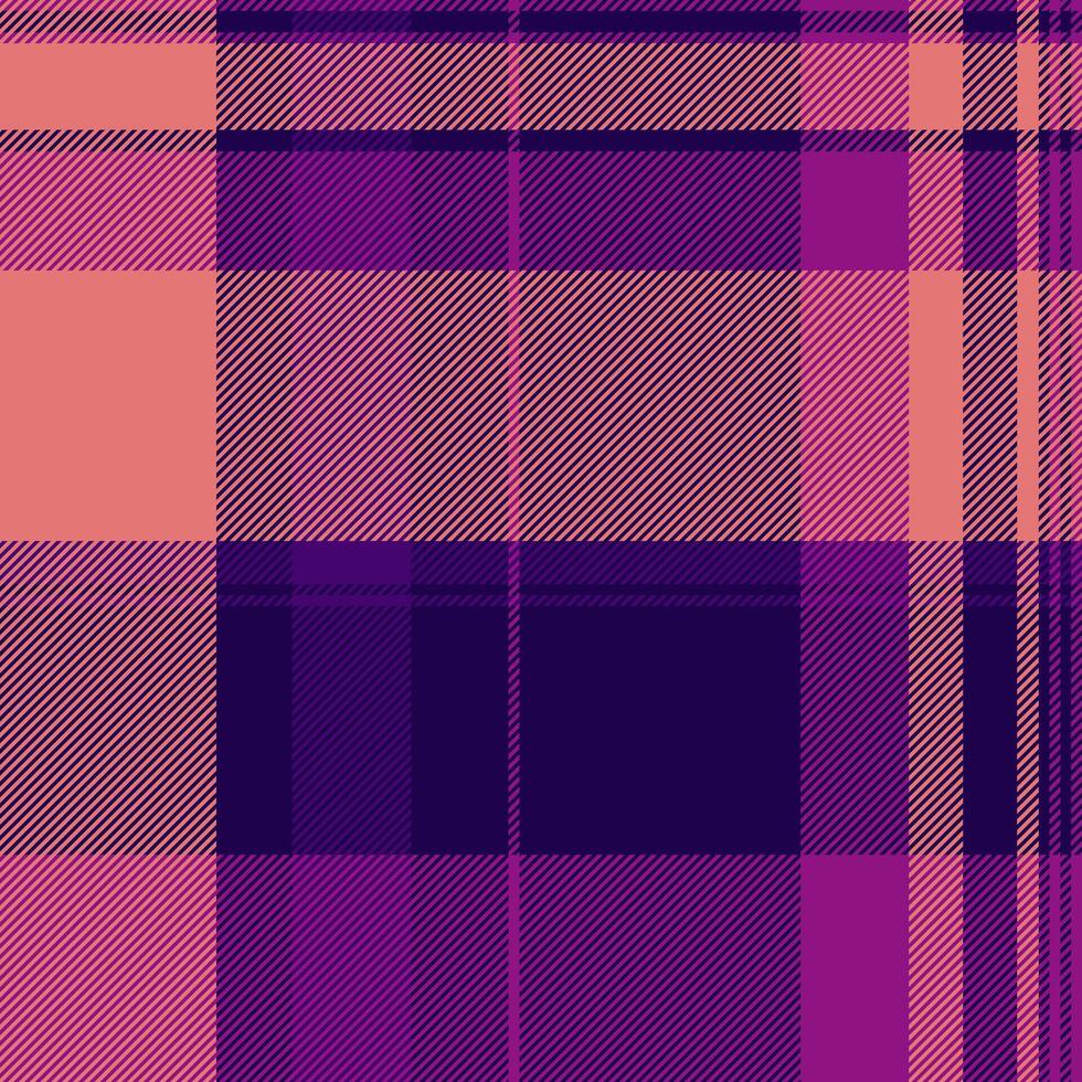 Nostalgic pattern textile background, indian texture seamless. Grungy tartan check fabric plaid in dark and red colors. vector