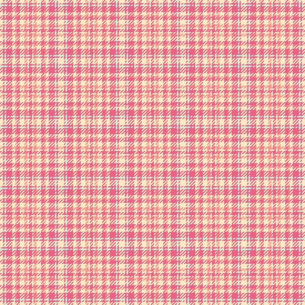 Graphical background pattern textile, quiet fabric plaid . Naked texture tartan check seamless in red and bisque colors. vector