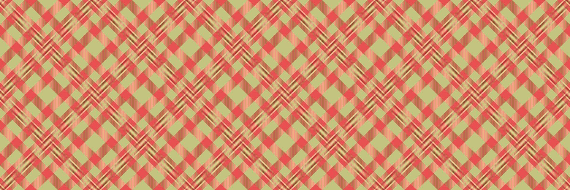 Elegant coral and beige diagonal plaid pattern. Perfect for textile design, website backgrounds, or packaging. This seamless texture offers a sophisticated, yet cheerful aesthetic. vector