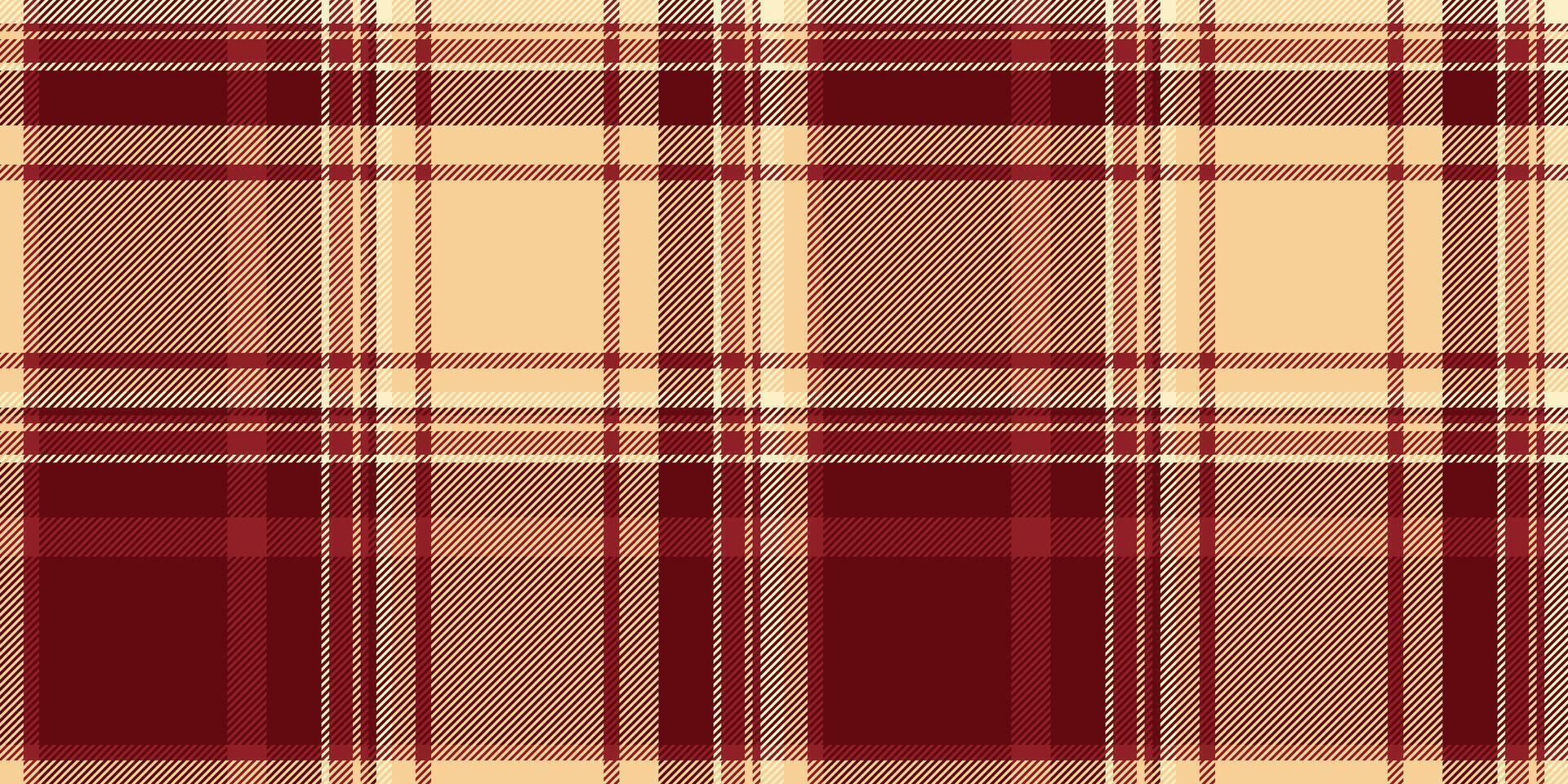 Bandanna texture plaid tartan, vogue fabric check seamless. Style textile pattern background in royal maroon and amber colors. vector
