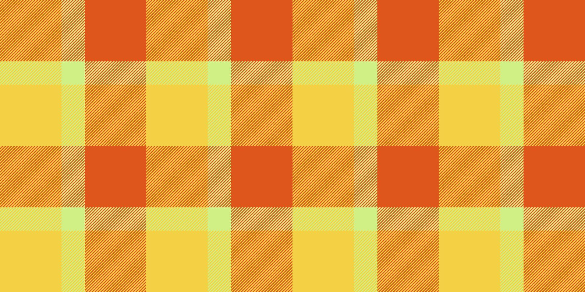 Site check background seamless, herringbone tartan pattern. Self texture plaid textile fabric in yellow and orange colors. vector